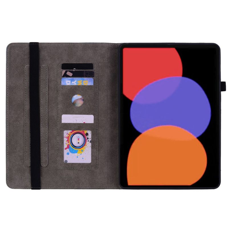 Pouzdro Na Xiaomi Pad 6 Růžový Kožený Efekt