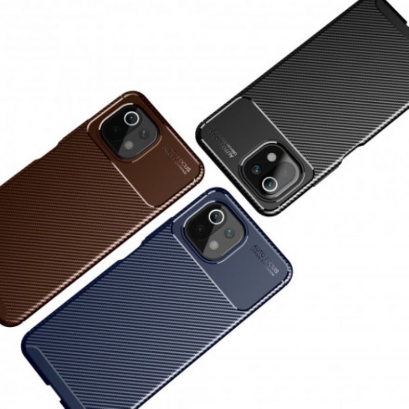 Pouzdro Xiaomi 11 Lite 5g Ne/mi 11 Lite 4g/5g Flexibilní Uhlíkové Vlákno