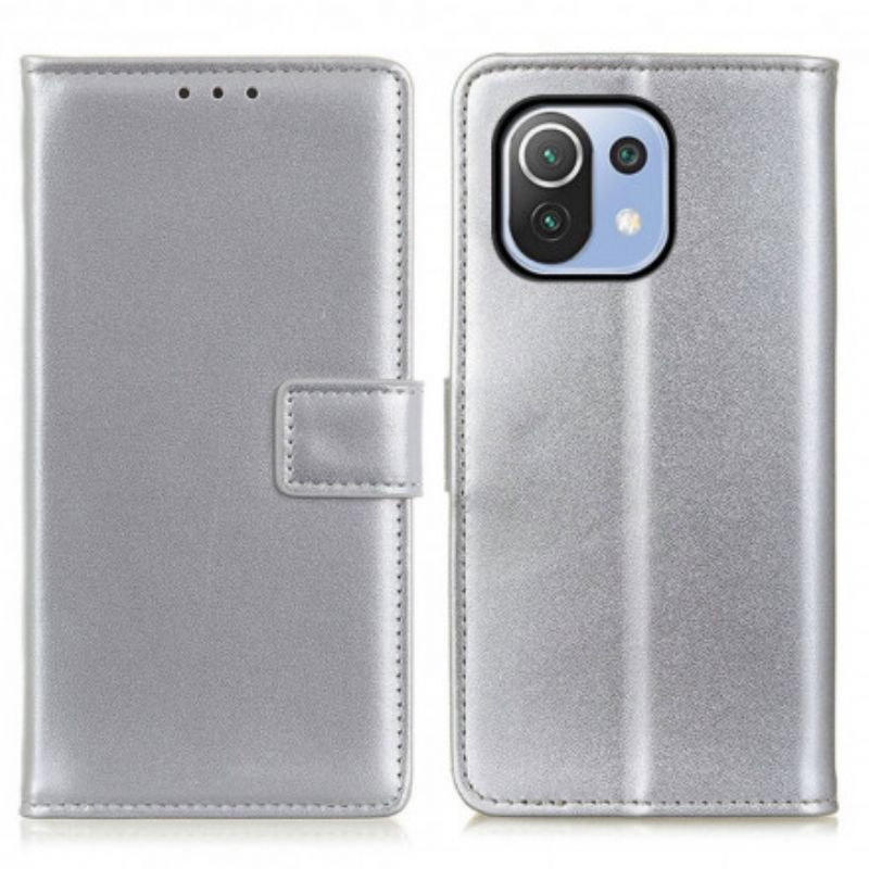 Pouzdro Xiaomi 11 Lite 5g Ne/mi 11 Lite 4g/5g Jednoduchá Imitace Kůže