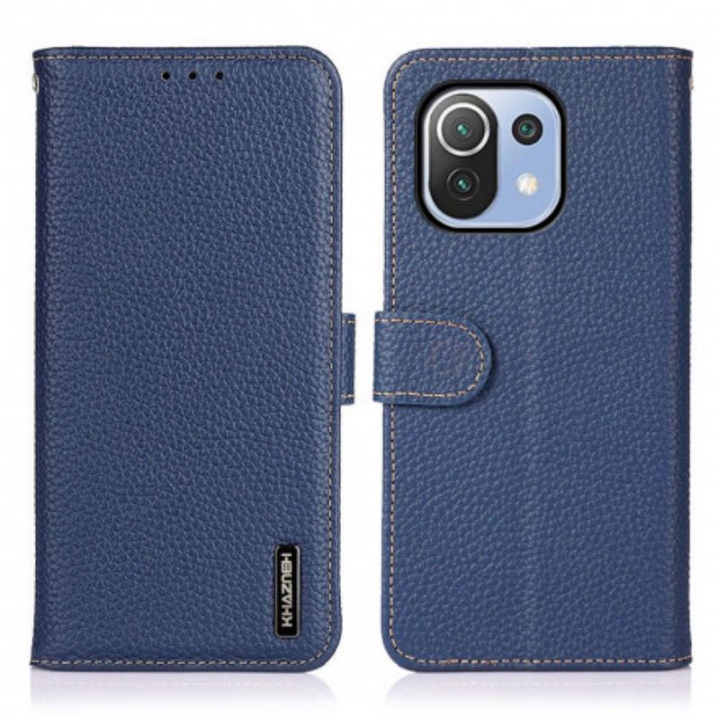 Pouzdro Xiaomi 11 Lite 5g Ne/mi 11 Lite 4g/5g Litchi Khazneh Kůže