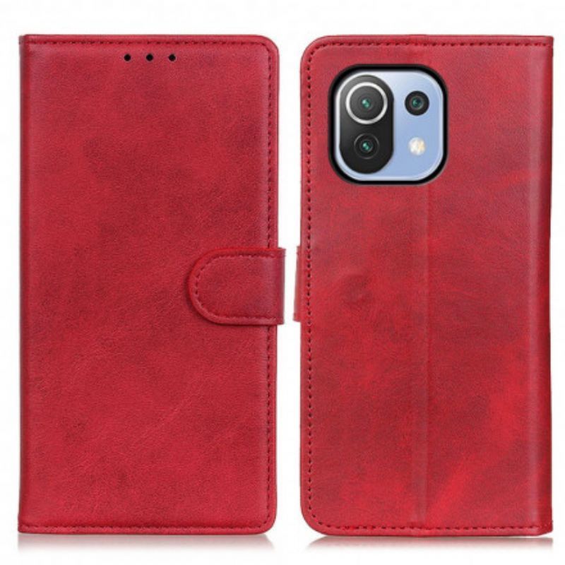 Pouzdro Xiaomi 11 Lite 5g Ne/mi 11 Lite 4g/5g Retro Matný Kožený Efekt