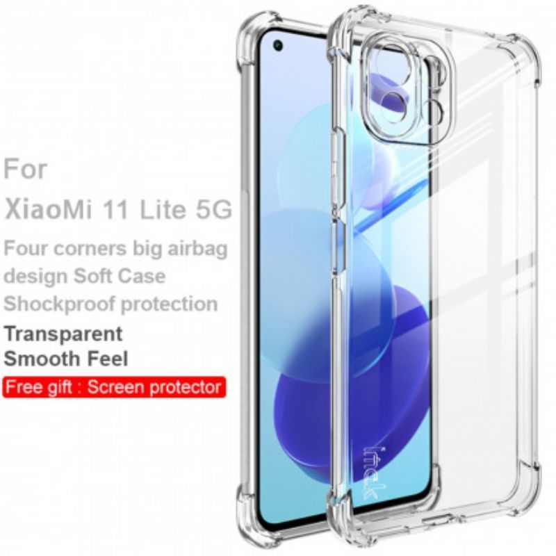 Pouzdro Xiaomi 11 Lite 5g Ne/mi 11 Lite 4g/5g Transparentní Hedvábný Imak