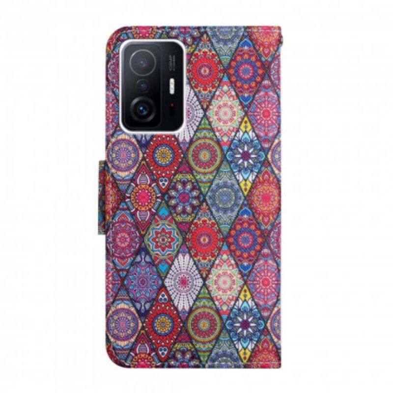 Pouzdro Xiaomi 11t / 11t Pro Barevný Gobelínový Vzor