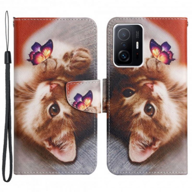 Pouzdro Xiaomi 11t / 11t Pro Moje Kotě A Motýl