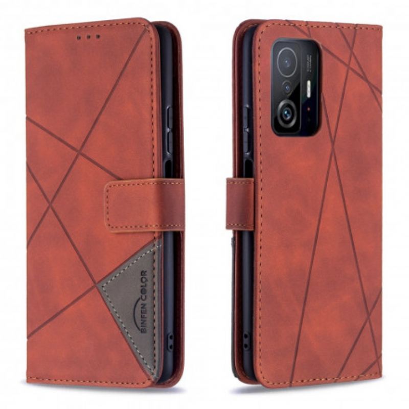 Pouzdro Xiaomi 11t / 11t Pro Trojúhelníky Binfen Barva