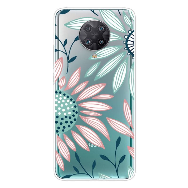 Pouzdro Xiaomi Kryt Poco F2 Pro Transparentní Květina
