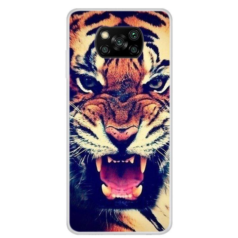 Pouzdro Xiaomi Kryt Poco X3 Tiger Face