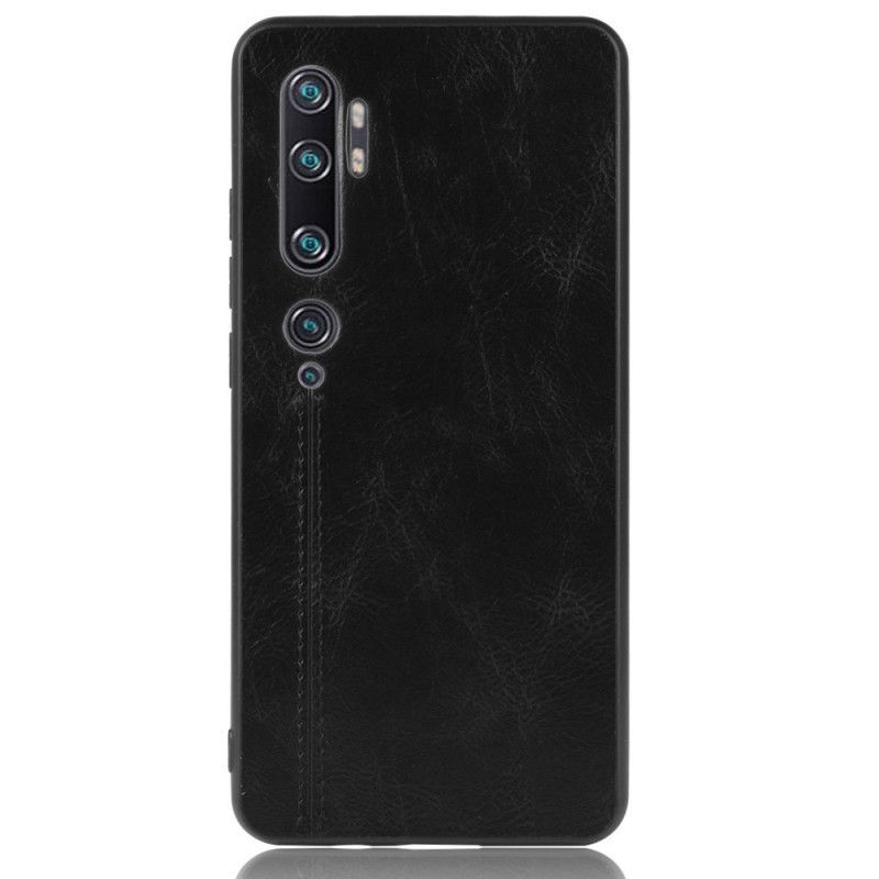 Pouzdro Xiaomi Mi Note 10 / Note 10 Pro Šití S Koženým Efektem