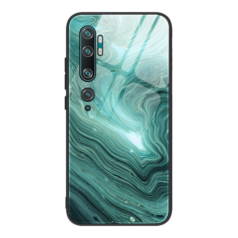 Pouzdro Xiaomi Mi Note 10 V Barvách Mramoru Z Tvrzeného Skla