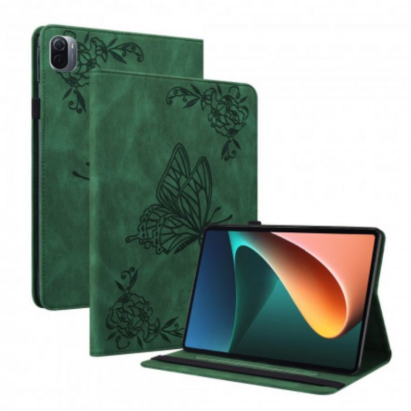 Pouzdro Xiaomi Pad 5 Stylizovaní Motýli