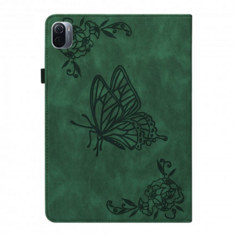 Pouzdro Xiaomi Pad 5 Stylizovaní Motýli