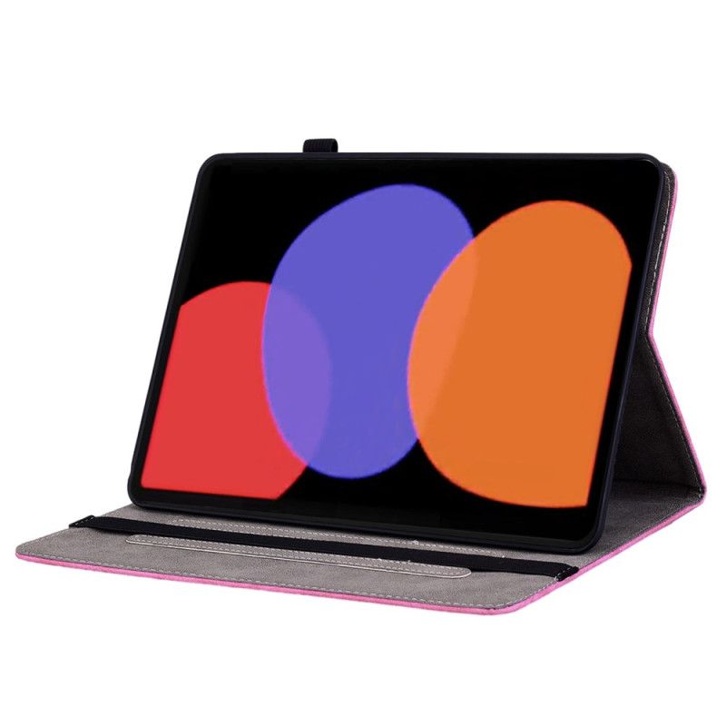 Pouzdro Xiaomi Pad 6 Pro Růžový Kožený Efekt