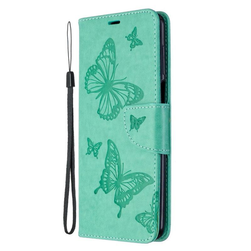 Pouzdro Xiaomi Redmi Note 9s / Note 9 Pro Butterflies Lanyard