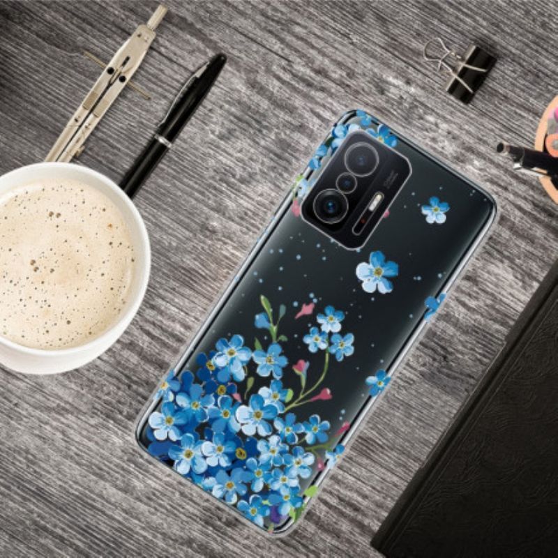 Xiaomi 11t / 11t Pro Case Kytice Modrých Květů