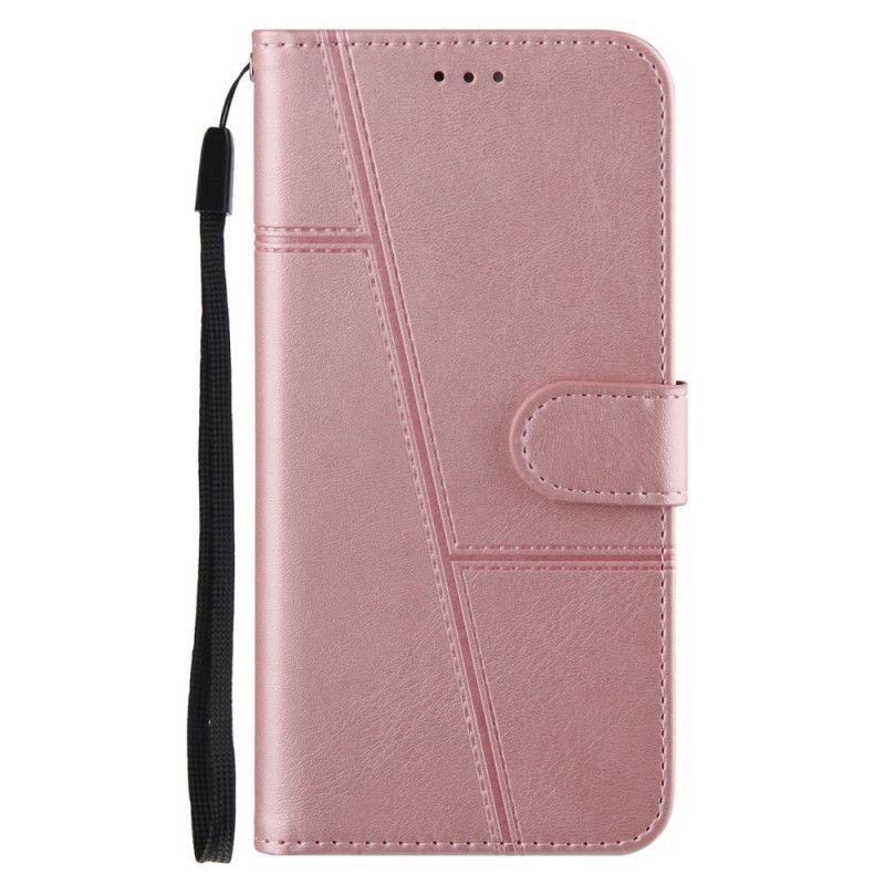Xiaomi 11t / 11t Profi Pouzdro S Efektem Geo Kůže S Páskem