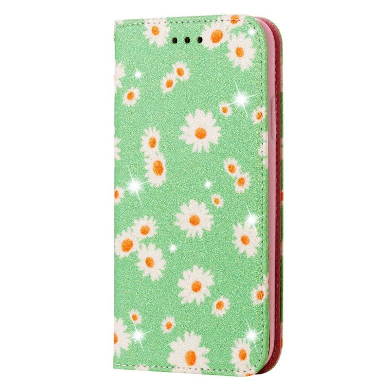 Xiaomi Flip Cover Kožené Pouzdro Folio Poco F2 Pro Daisies