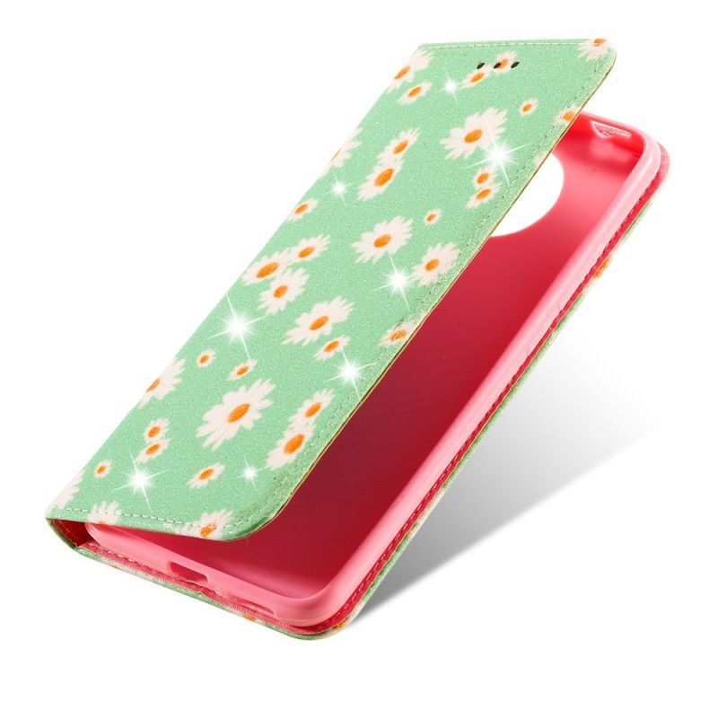 Xiaomi Flip Cover Kožené Pouzdro Folio Poco F2 Pro Daisies