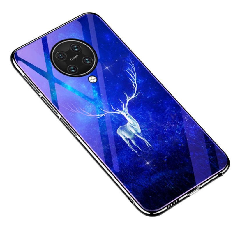 Xiaomi Kryt Poco F2 Pro Pouzdro Z Tvrzeného Skla A Zvířecího Silikonu