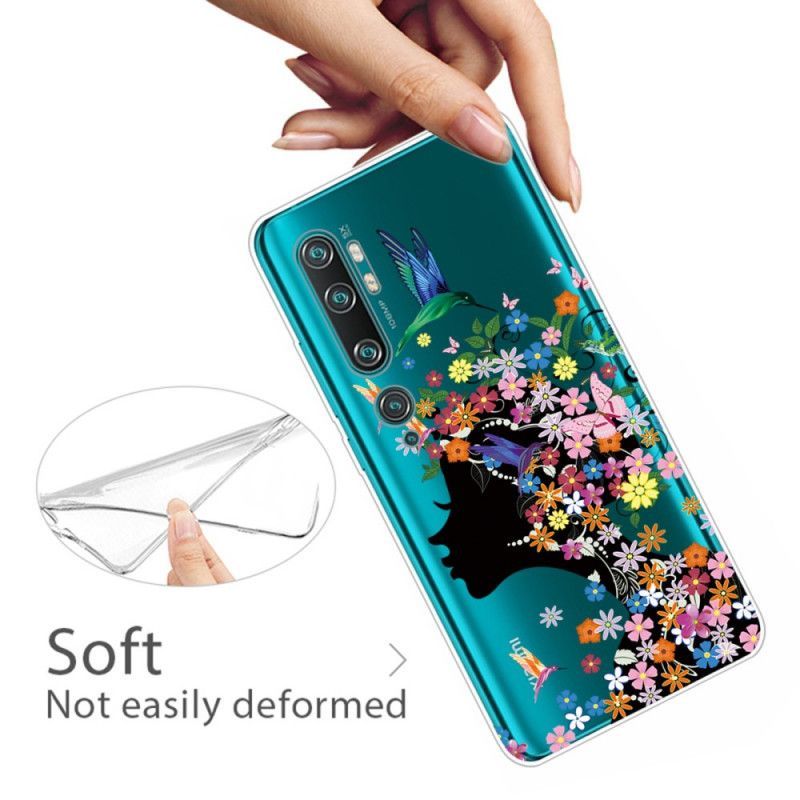 Xiaomi Mi Note 10 / Note 10 Pro Case Hezká Květinová Hlava