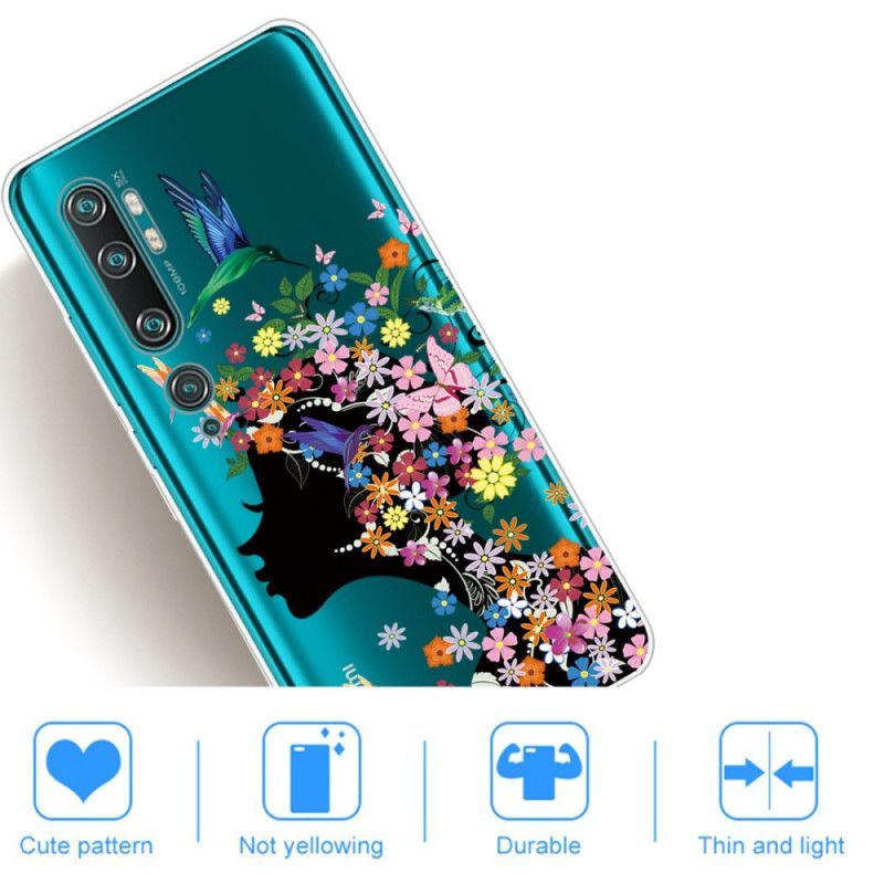 Xiaomi Mi Note 10 / Note 10 Pro Case Hezká Květinová Hlava