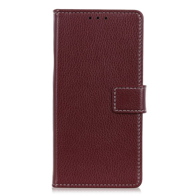 Xiaomi Redmi Note 9 Pro Leather Effect Cover Litchi Šití